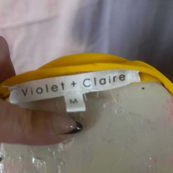 Violet & Claire Sunny Yellow Blouse - Picture 4 of 4